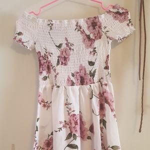 SOLD Off the shoulder floral dress